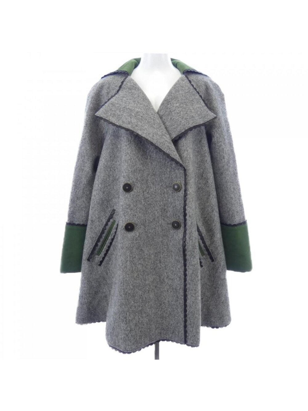 Chanel Coat Gray